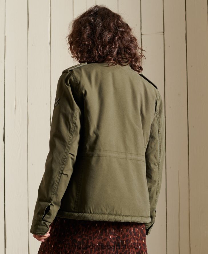 M65 プレミアムフィールドジャケット 女性 Superdry 衣類 緑 2J62PZ5595