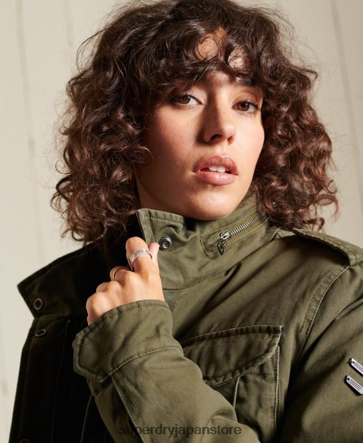 M65 プレミアムフィールドジャケット 女性 Superdry 衣類 緑 2J62PZ5595