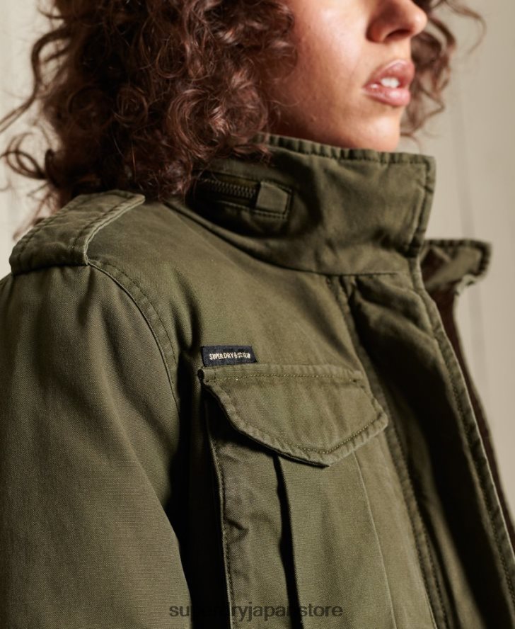 M65 プレミアムフィールドジャケット 女性 Superdry 衣類 緑 2J62PZ5595