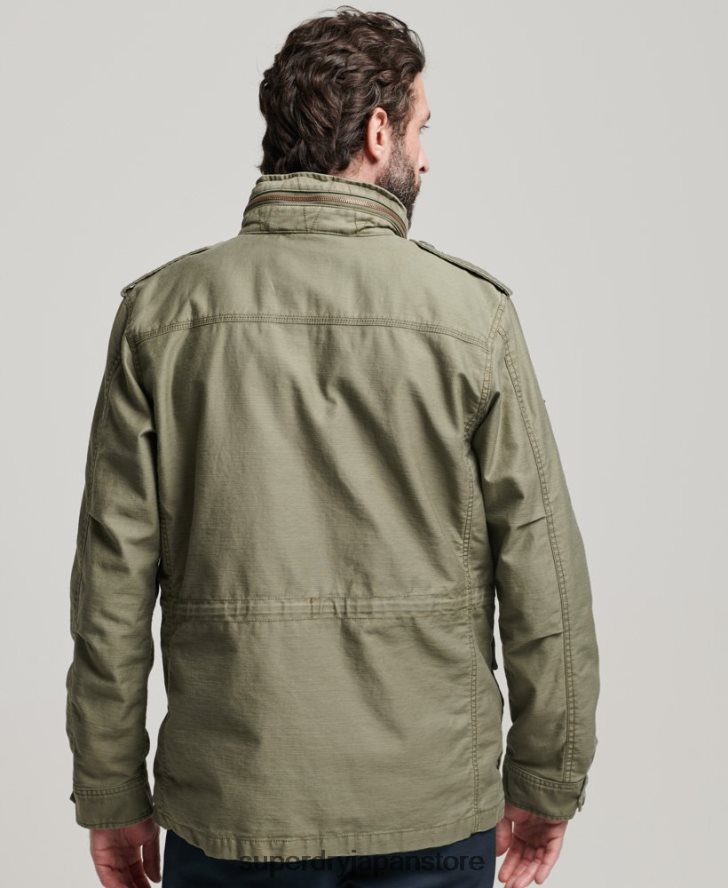 ミリタリーM65ジャケット 男性 Superdry 衣類 緑 2J62PZ908