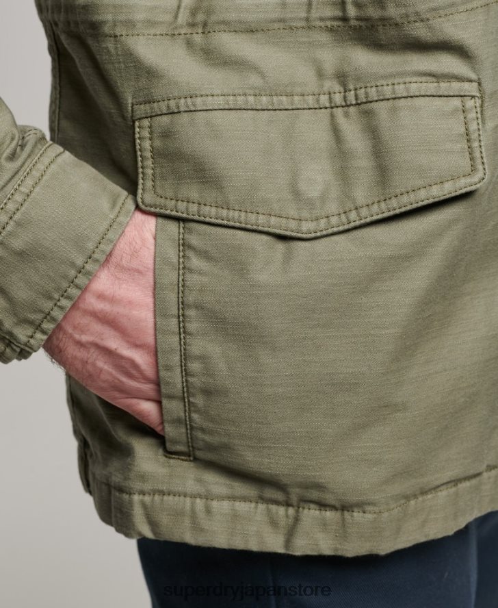 ミリタリーM65ジャケット 男性 Superdry 衣類 緑 2J62PZ908