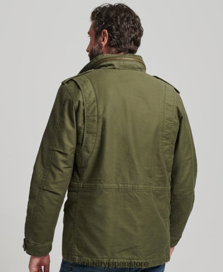 ミリタリー M65 フィールドボーグ裏地付きジャケット 男性 Superdry 衣類 カーキ 2J62PZ915