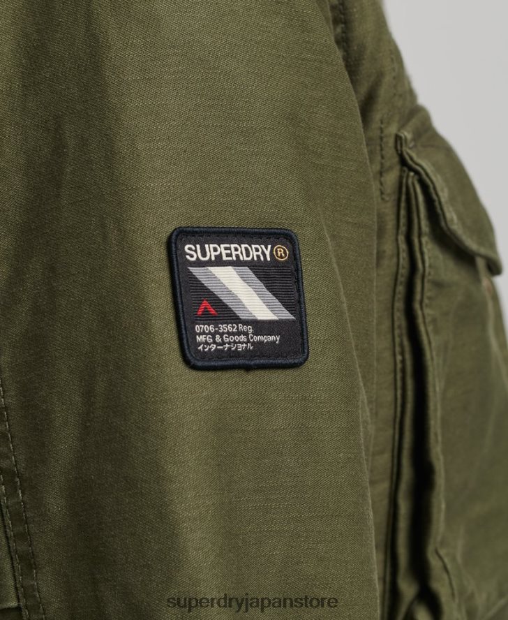 ミリタリー M65 フィールドボーグ裏地付きジャケット 男性 Superdry 衣類 カーキ 2J62PZ915