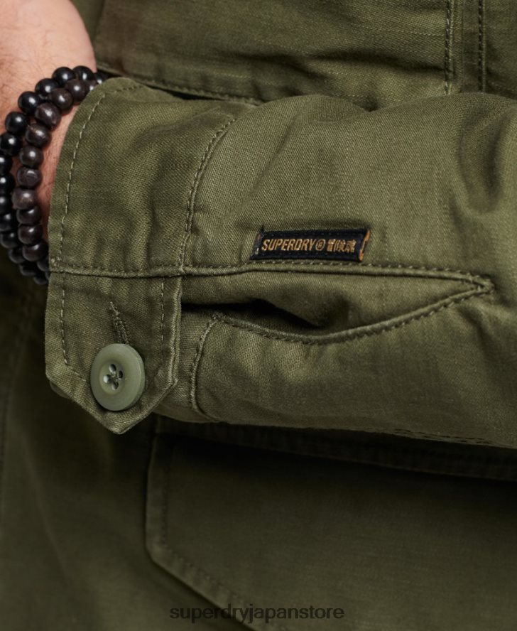 ミリタリー M65 フィールドボーグ裏地付きジャケット 男性 Superdry 衣類 カーキ 2J62PZ915