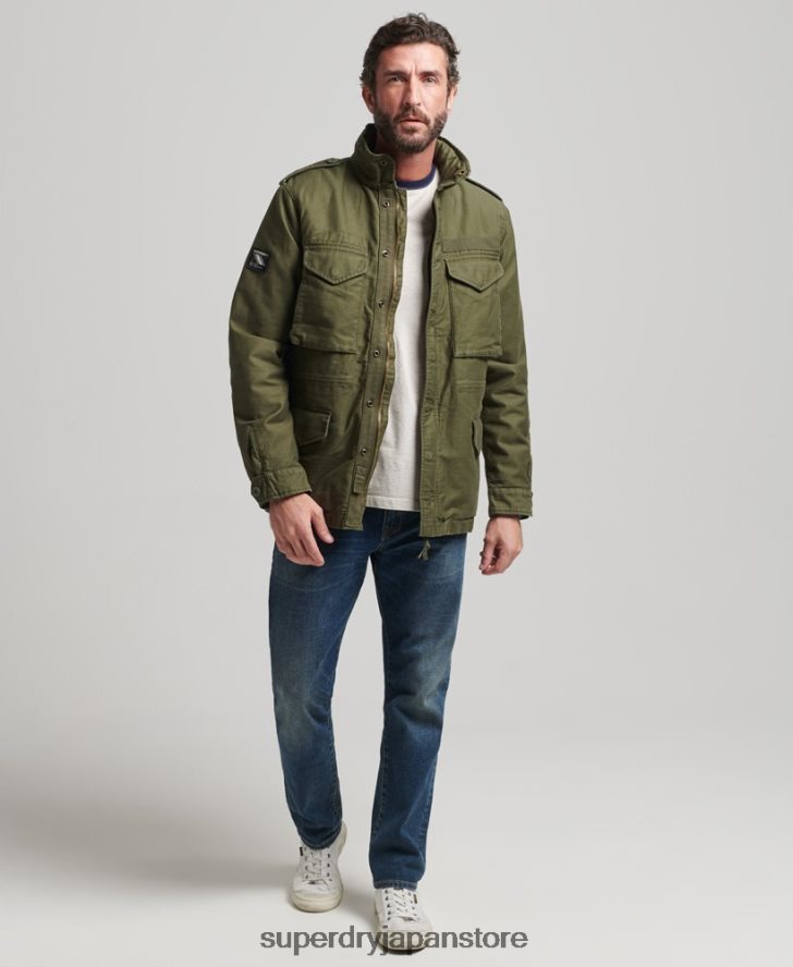 ミリタリー M65 フィールドボーグ裏地付きジャケット 男性 Superdry 衣類 カーキ 2J62PZ915