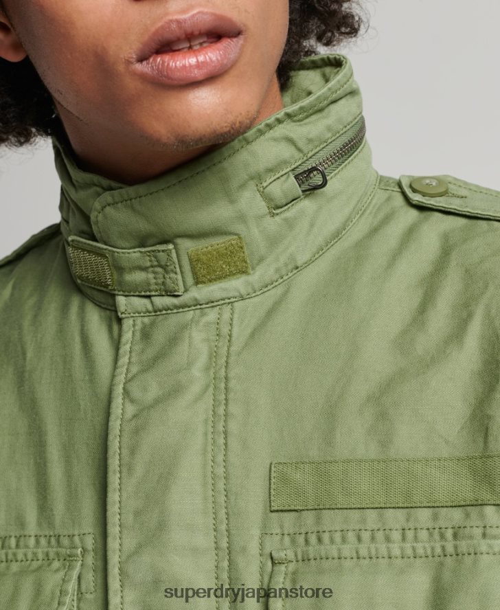 ヴィンテージ M65 ミリタリー ジャケット 男性 Superdry 衣類 緑 2J62PZ928