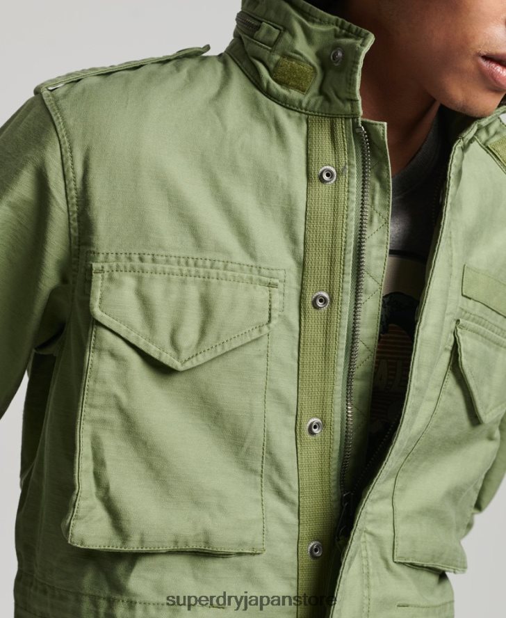 ヴィンテージ M65 ミリタリー ジャケット 男性 Superdry 衣類 緑 2J62PZ928