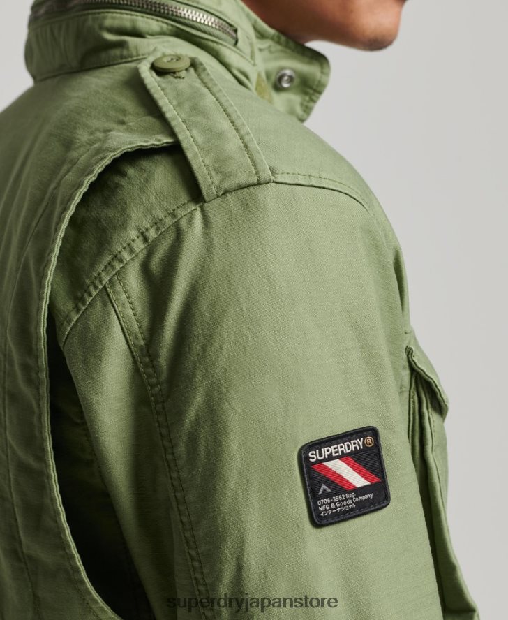 ヴィンテージ M65 ミリタリー ジャケット 男性 Superdry 衣類 緑 2J62PZ928