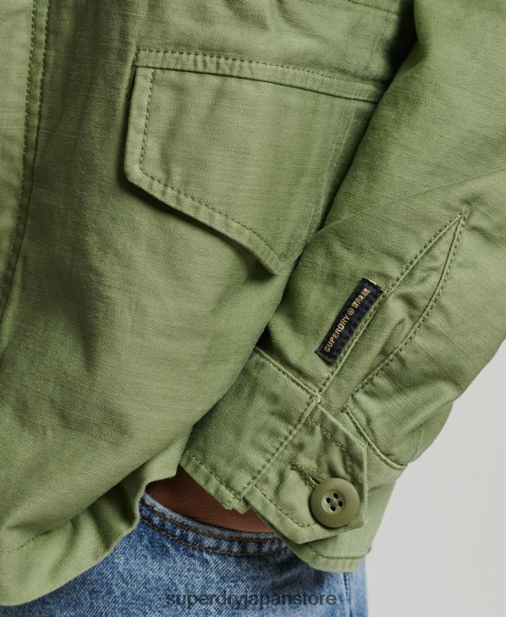 ヴィンテージ M65 ミリタリー ジャケット 男性 Superdry 衣類 緑 2J62PZ928