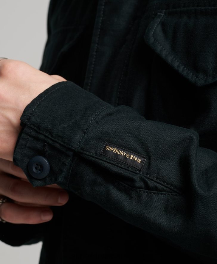ヴィンテージ M65 ミリタリー ジャケット 男性 Superdry 衣類 濃い灰色 2J62PZ947