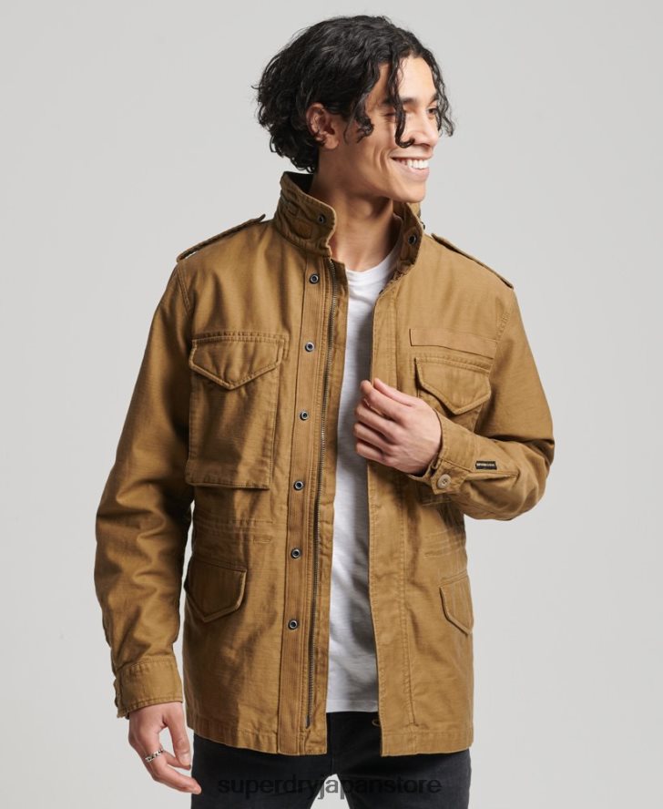 ヴィンテージ M65 ミリタリー ジャケット 男性 Superdry 衣類 黄褐色 2J62PZ955