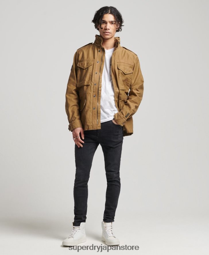 ヴィンテージ M65 ミリタリー ジャケット 男性 Superdry 衣類 黄褐色 2J62PZ955