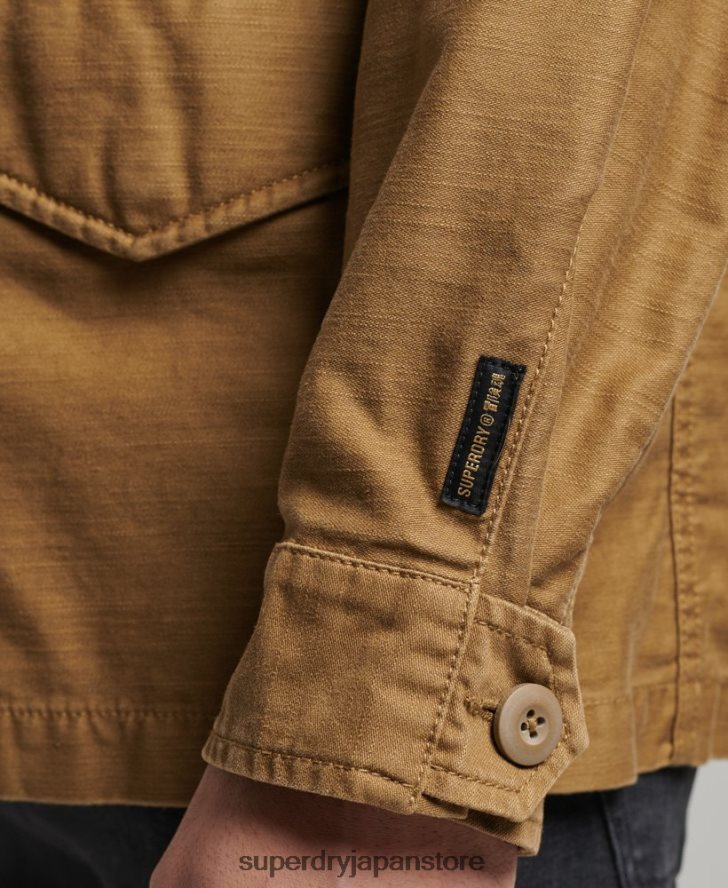 ヴィンテージ M65 ミリタリー ジャケット 男性 Superdry 衣類 黄褐色 2J62PZ955