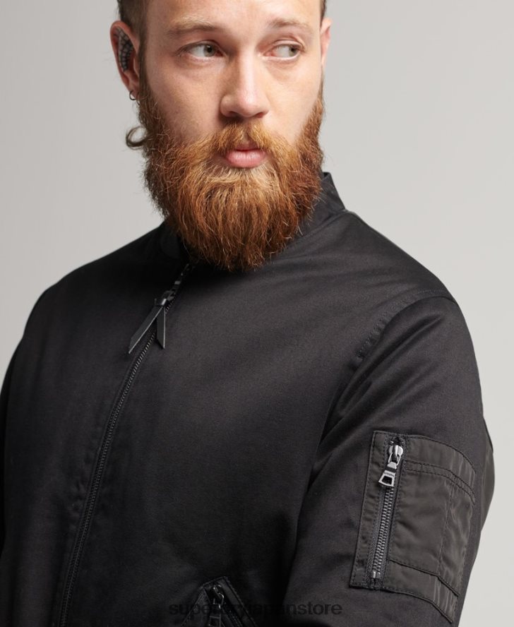 スタジオMA1ボンバー 男性 Superdry 衣類 黒 2J62PZ1142