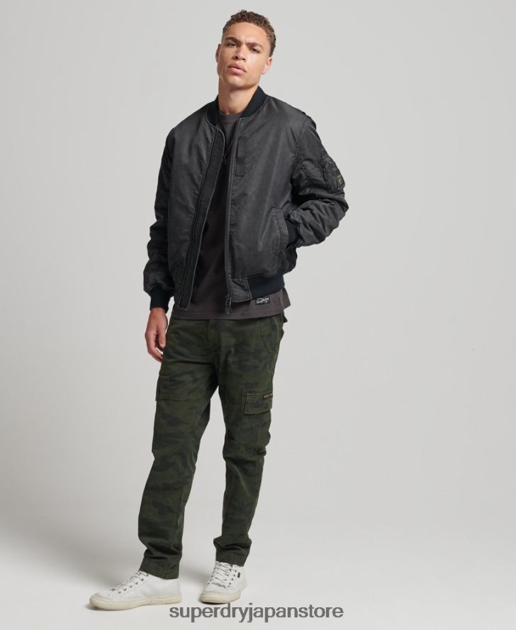 ヴィンテージMA1ボンバージャケット 男性 Superdry 衣類 濃い灰色 2J62PZ4647