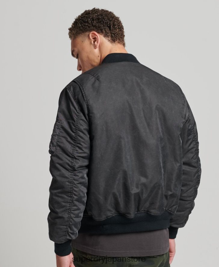 ヴィンテージMA1ボンバージャケット 男性 Superdry 衣類 濃い灰色 2J62PZ4647
