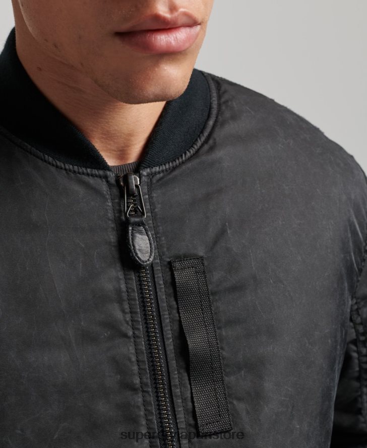 ヴィンテージMA1ボンバージャケット 男性 Superdry 衣類 濃い灰色 2J62PZ4647