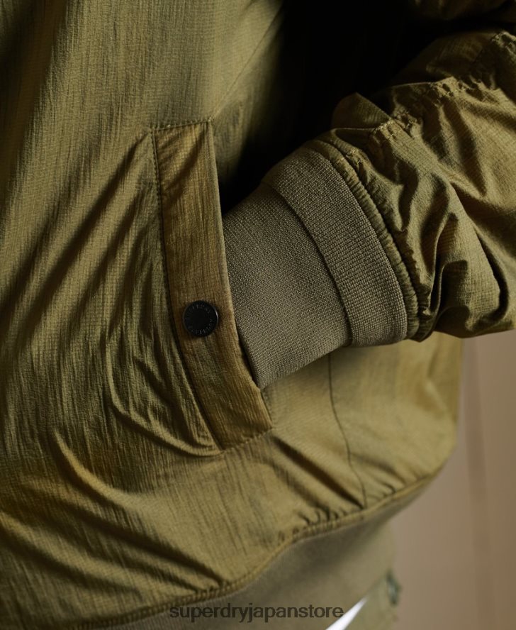 ミリタリーMA1ボンバージャケット 男性 Superdry 衣類 緑 2J62PZ4674