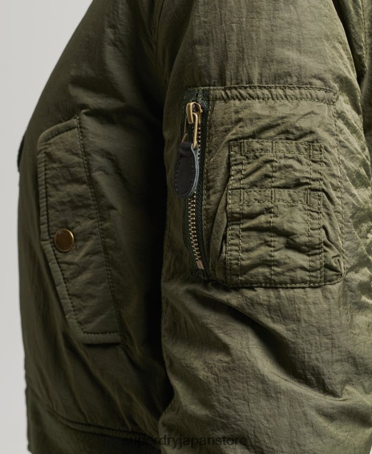 軍用飛行士MA1ボンバージャケット 女性 Superdry 衣類 カーキ 2J62PZ5569