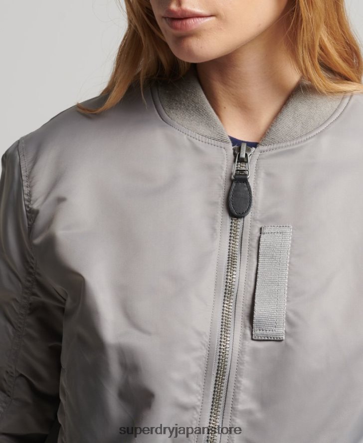 MA1 ボンバージャケット 女性 Superdry 衣類 グレー 2J62PZ5699