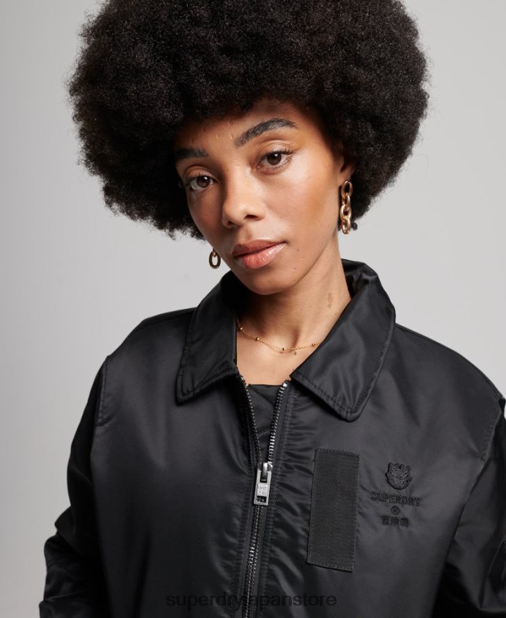 エナジー MA2 ボンバー ジャケット 女性 Superdry 衣類 黒 2J62PZ5420