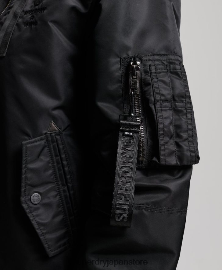 エナジー MA2 ボンバー ジャケット 女性 Superdry 衣類 黒 2J62PZ5420