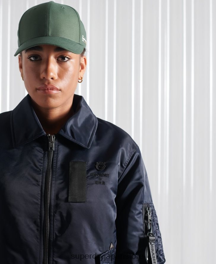 エナジー MA2 ボンバー ジャケット 女性 Superdry 衣類 海軍 2J62PZ5523