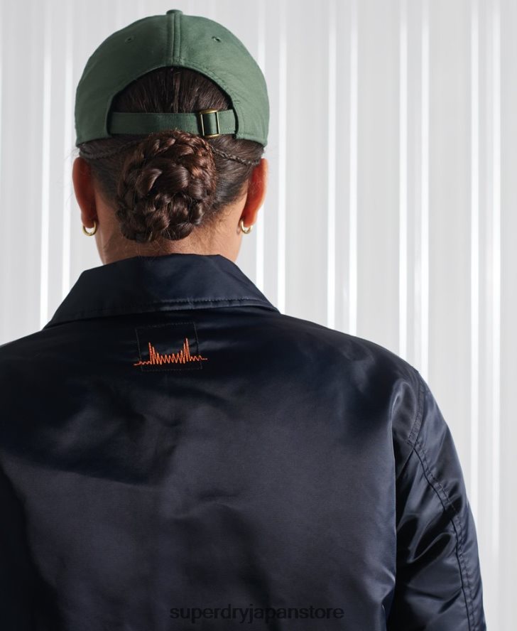 エナジー MA2 ボンバー ジャケット 女性 Superdry 衣類 海軍 2J62PZ5523