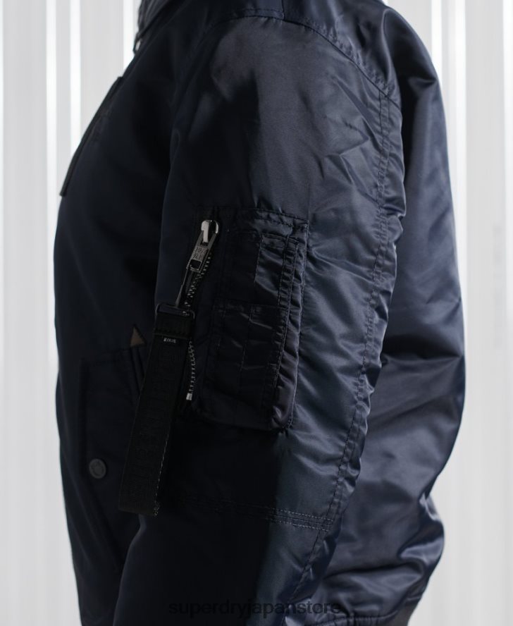エナジー MA2 ボンバー ジャケット 女性 Superdry 衣類 海軍 2J62PZ5523