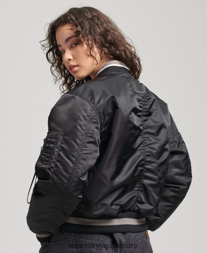 オポチュニスト MA-1 ボンバー ジャケット 女性 Superdry 衣類 黒 2J62PZ5661