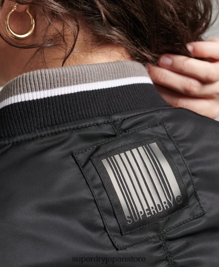 オポチュニスト MA-1 ボンバー ジャケット 女性 Superdry 衣類 黒 2J62PZ5661