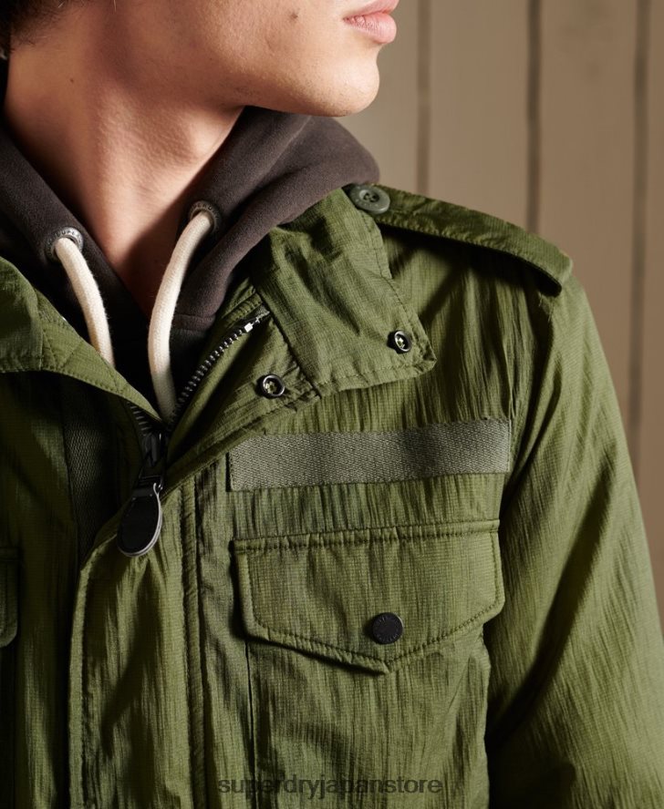 ミリタリー M-65 ジャケット 男性 Superdry 衣類 緑 2J62PZ4495
