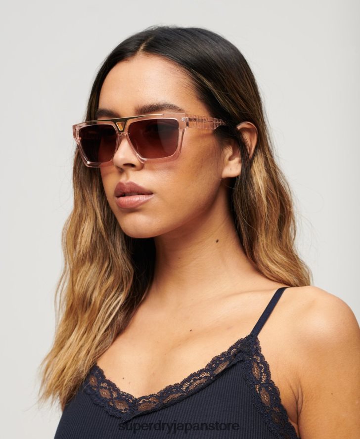 SDRホランドサングラス 女性 Superdry アクセサリー ピンク 2J62PZ2050