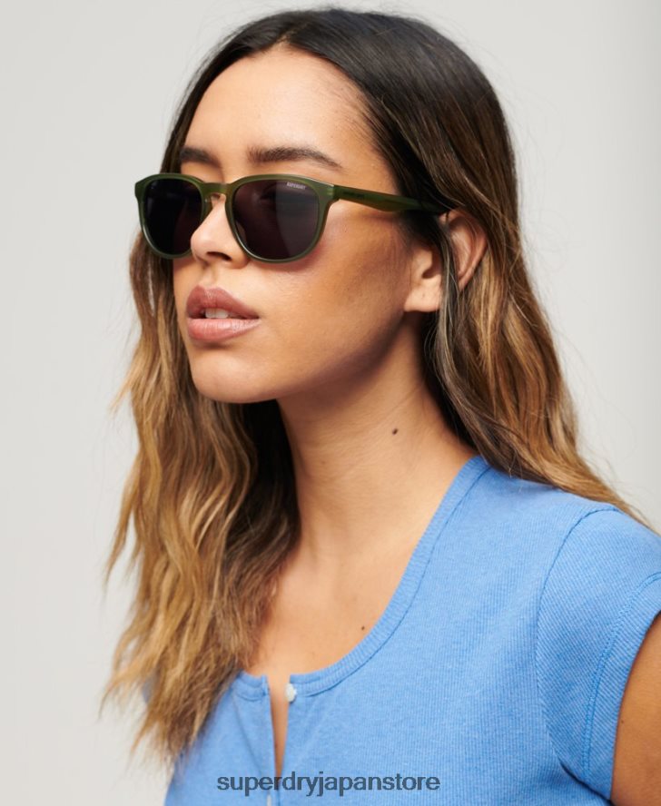 SDR キャンバーウェル サングラス 女性 Superdry アクセサリー 緑 2J62PZ2074