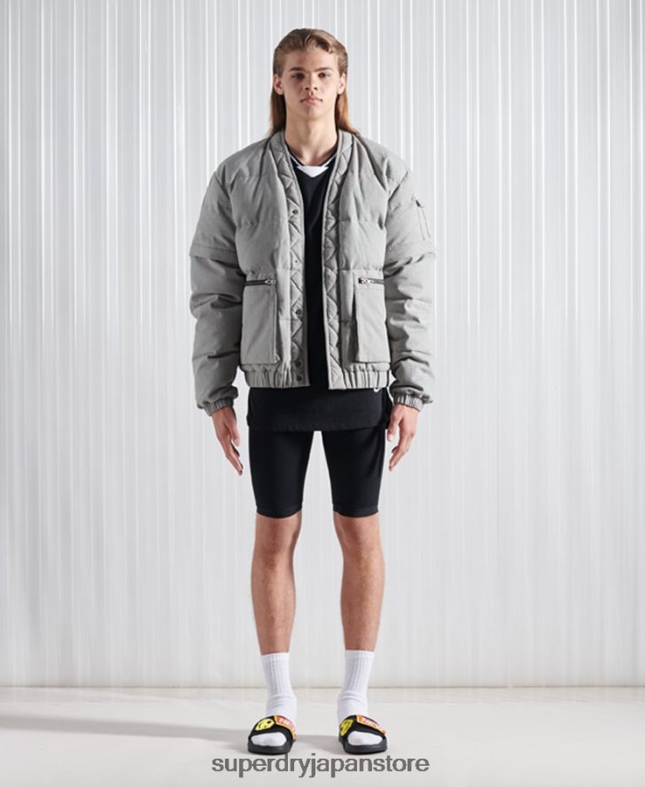 限定版 SDX 2 in 1 ダウンジャケット 男性 Superdry 衣類 濃い灰色 2J62PZ1179