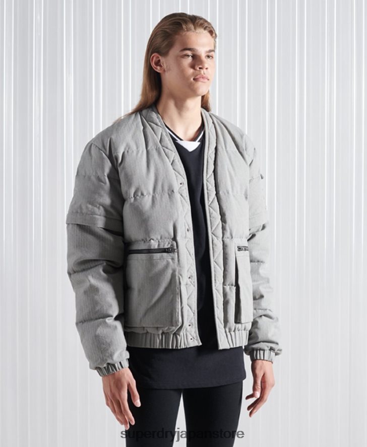 限定版 SDX 2 in 1 ダウンジャケット 男性 Superdry 衣類 濃い灰色 2J62PZ1179