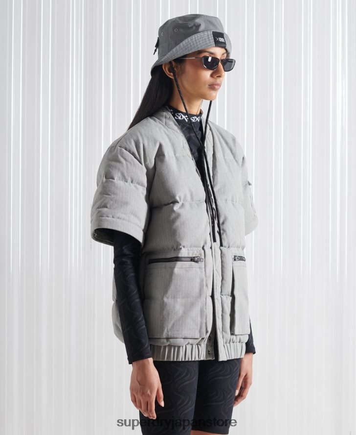 限定版 SDX 2 in 1 ダウンジャケット 男性 Superdry 衣類 濃い灰色 2J62PZ1179