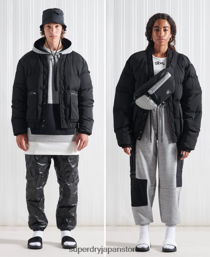 限定版 SDX 2 in 1 ダウンジャケット 男性 Superdry 衣類 黒 2J62PZ4670