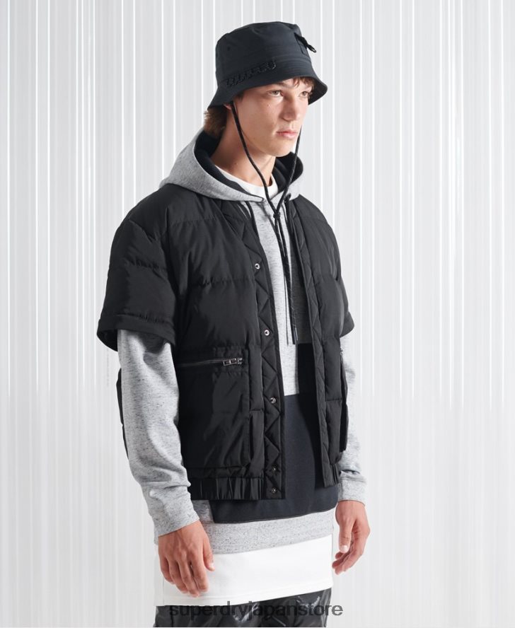 限定版 SDX 2 in 1 ダウンジャケット 男性 Superdry 衣類 黒 2J62PZ4670