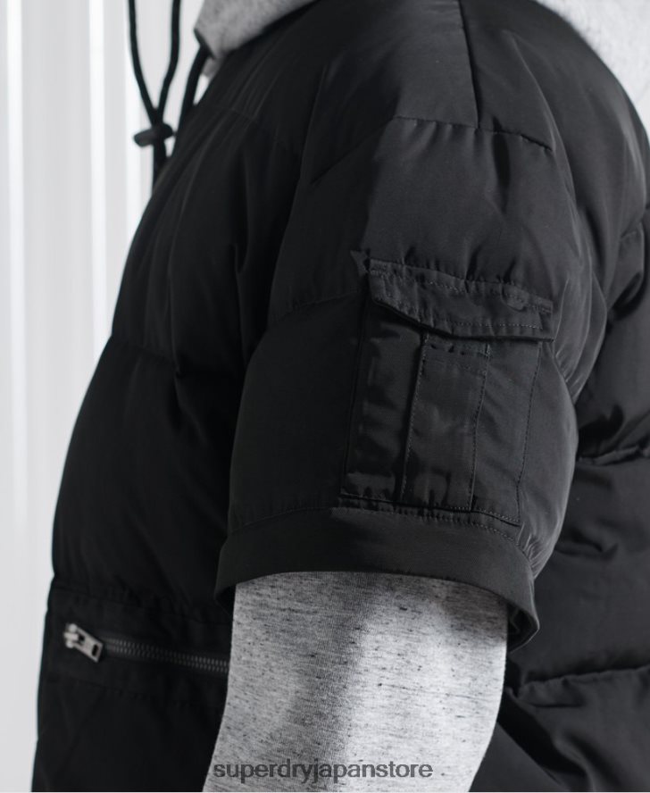 限定版 SDX 2 in 1 ダウンジャケット 男性 Superdry 衣類 黒 2J62PZ4670