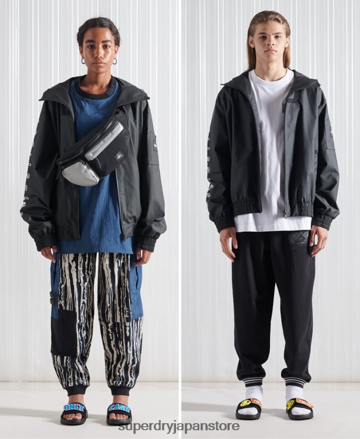 限定版 SDX MA1 ボンバー ジャケット 男性 Superdry 衣類 黒 2J62PZ4773