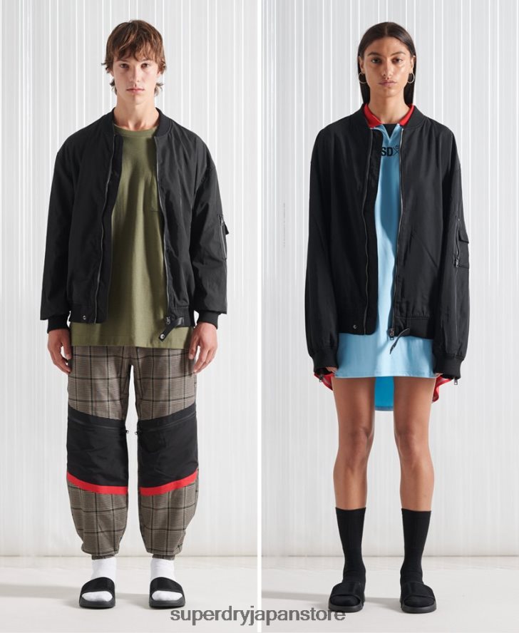 限定版 SDX フューチャー MA1 ジャケット 男性 Superdry 衣類 黒 2J62PZ4790