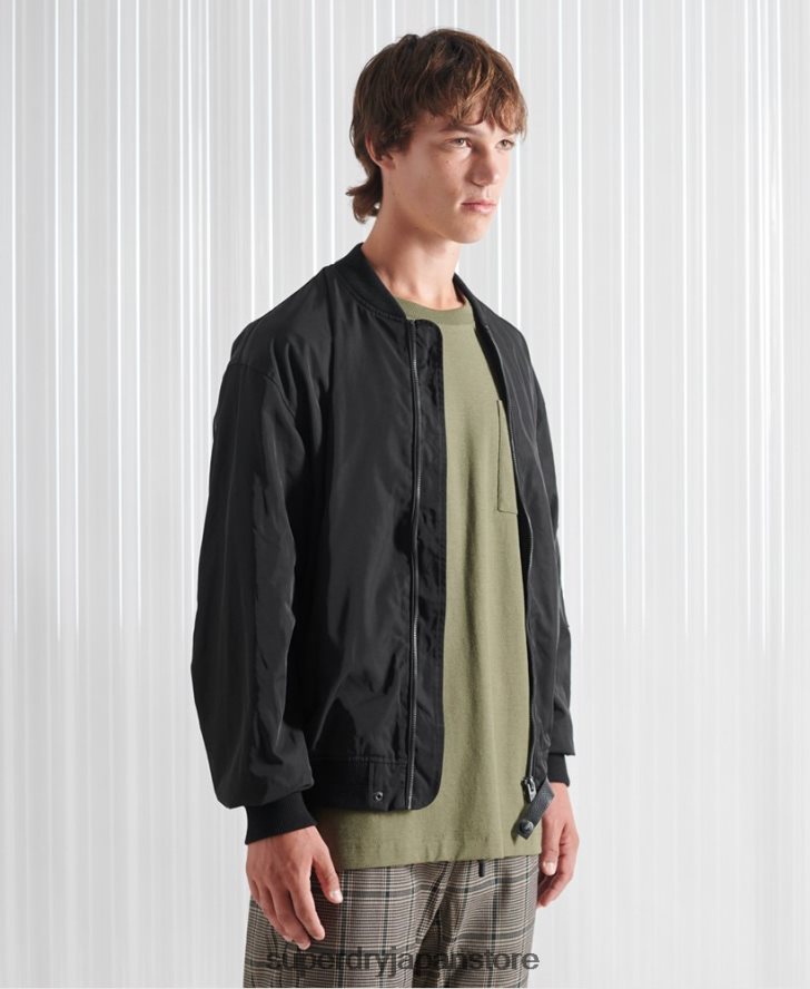 限定版 SDX フューチャー MA1 ジャケット 男性 Superdry 衣類 黒 2J62PZ4790