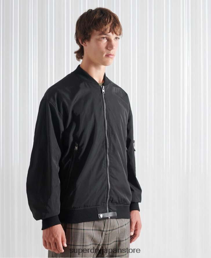 限定版 SDX フューチャー MA1 ジャケット 男性 Superdry 衣類 黒 2J62PZ4790