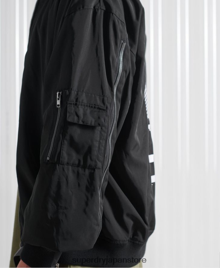 限定版 SDX フューチャー MA1 ジャケット 男性 Superdry 衣類 黒 2J62PZ4790