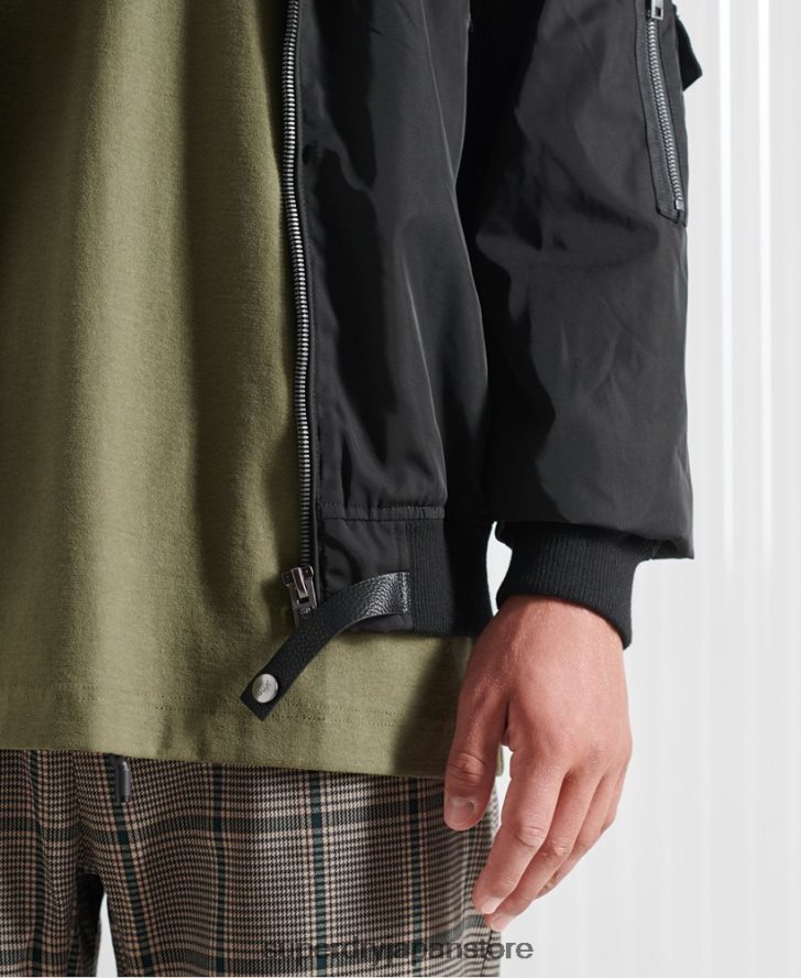 限定版 SDX フューチャー MA1 ジャケット 男性 Superdry 衣類 黒 2J62PZ4790