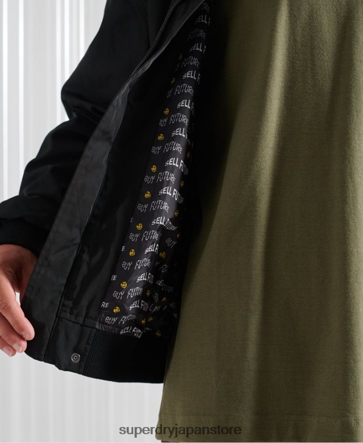 限定版 SDX フューチャー MA1 ジャケット 男性 Superdry 衣類 黒 2J62PZ4790