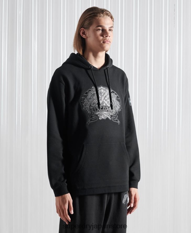 限定版 SDX NYC パーカー 男性 Superdry 衣類 黒 2J62PZ5237