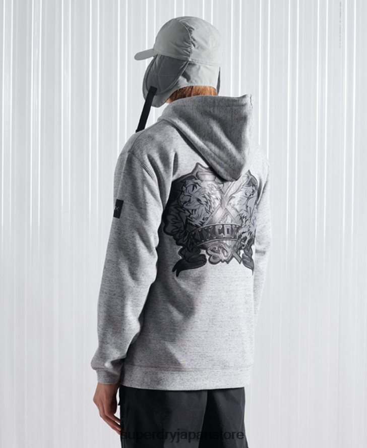 限定版 SDX NYC パーカー 男性 Superdry 衣類 グレー 2J62PZ875