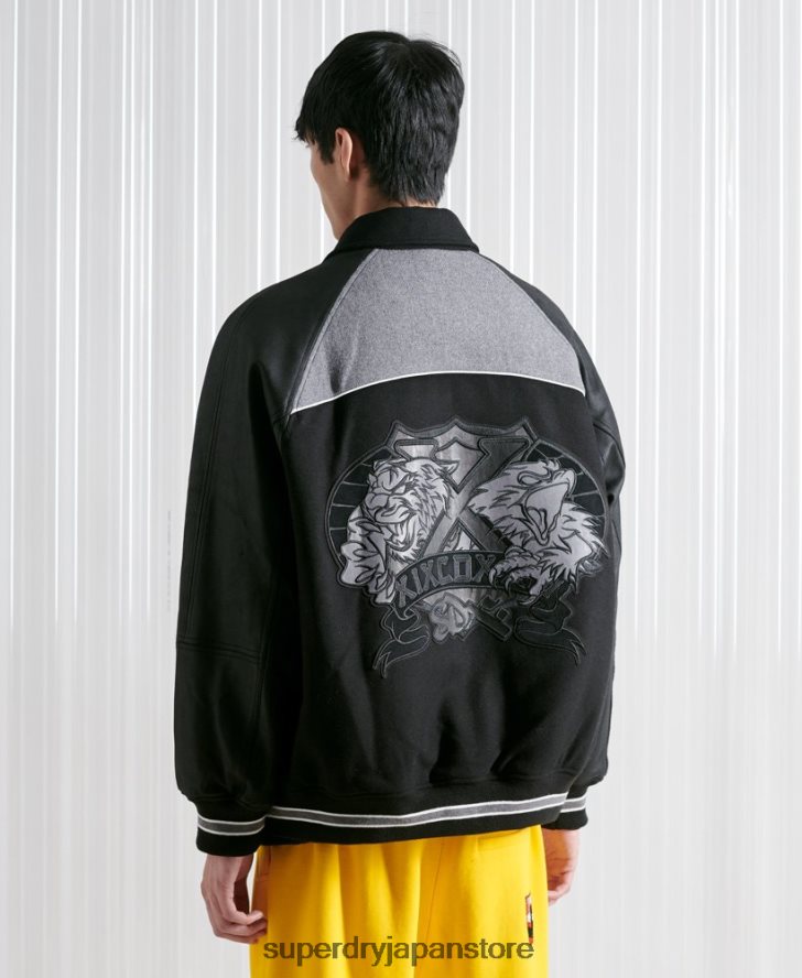 限定版 SDX スポーツ スタジャン 男性 Superdry 衣類 黒 2J62PZ4519